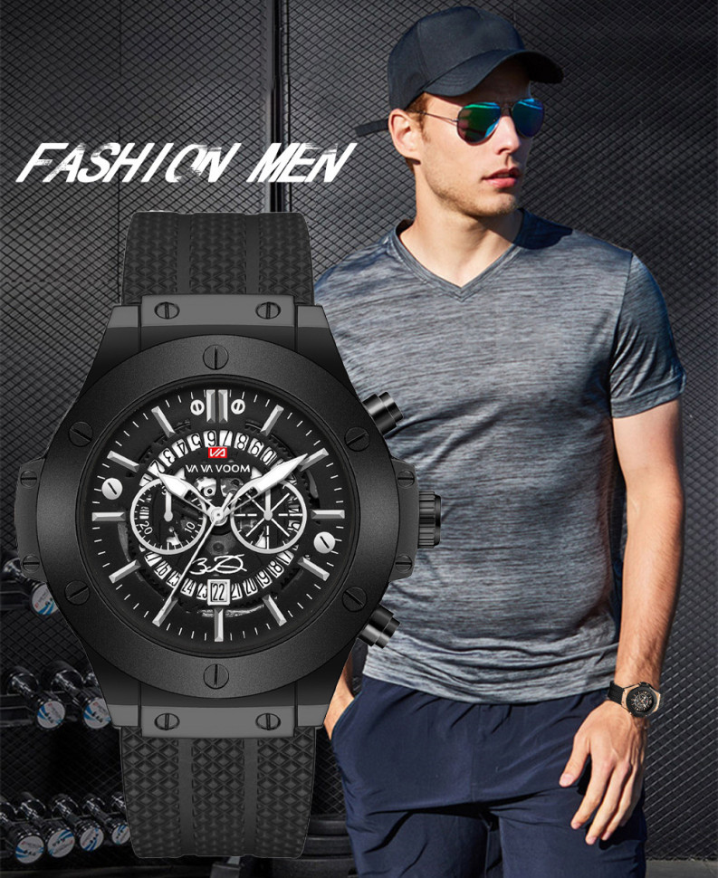 Чоловічий годинник VAVA VOOM black