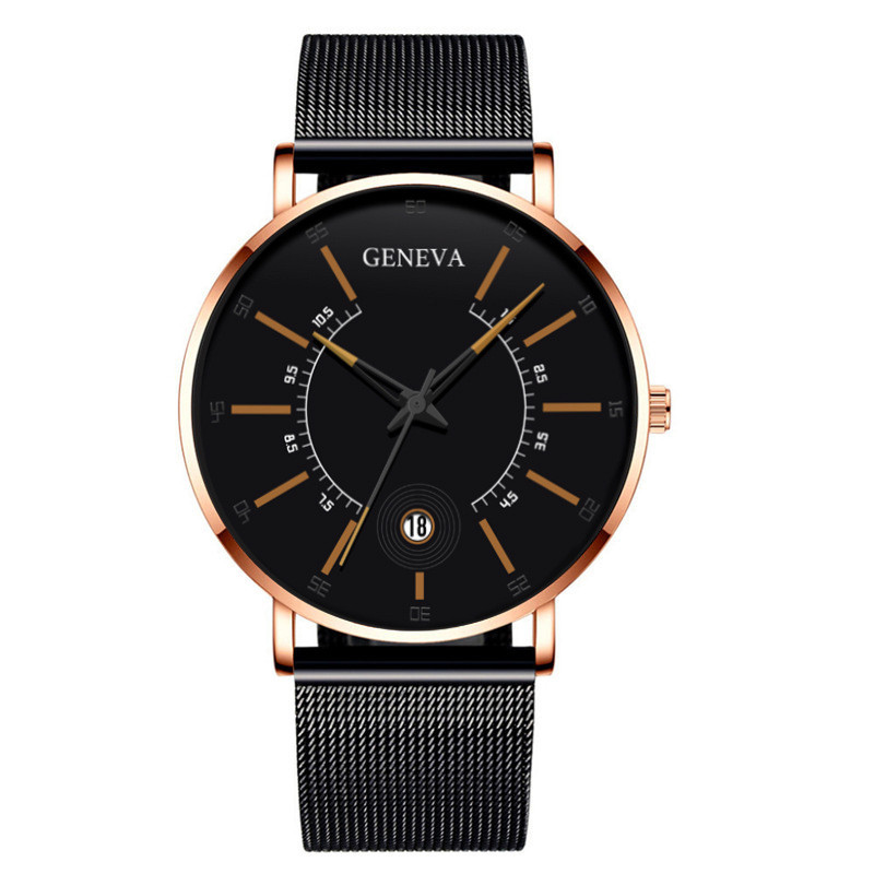 Чоловічий годинник GENEVA black+gold 