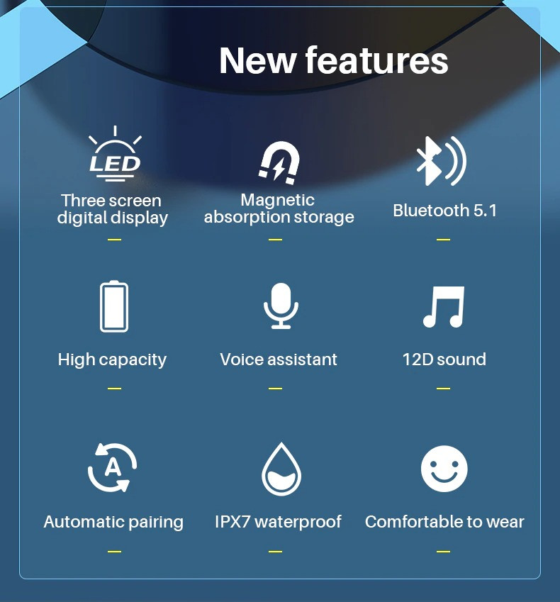 Навушники Bluetooth Air Music + Power Bank 81 Black   