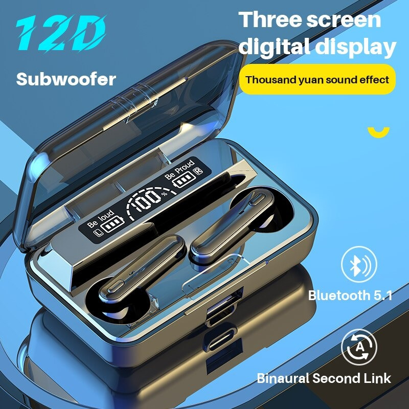 Навушники Bluetooth Air Music + Power Bank 81 Black   