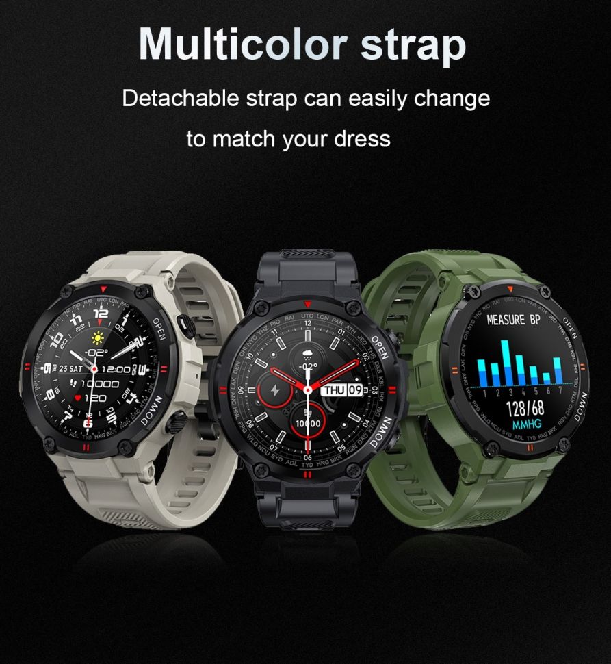 Смарт-годинник протиударний Smart Device 83 Army green