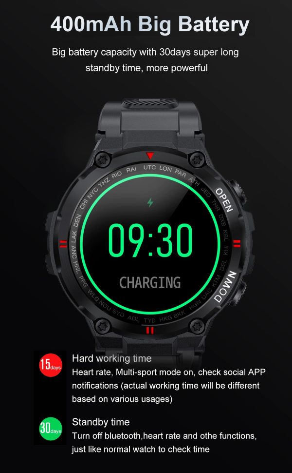 Смарт-годинник протиударний Smart Device 83 Army green