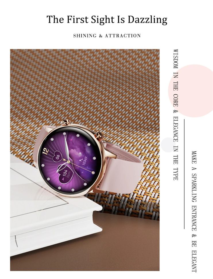 Смарт-годинник Women's Smart Device 8 gold+crema