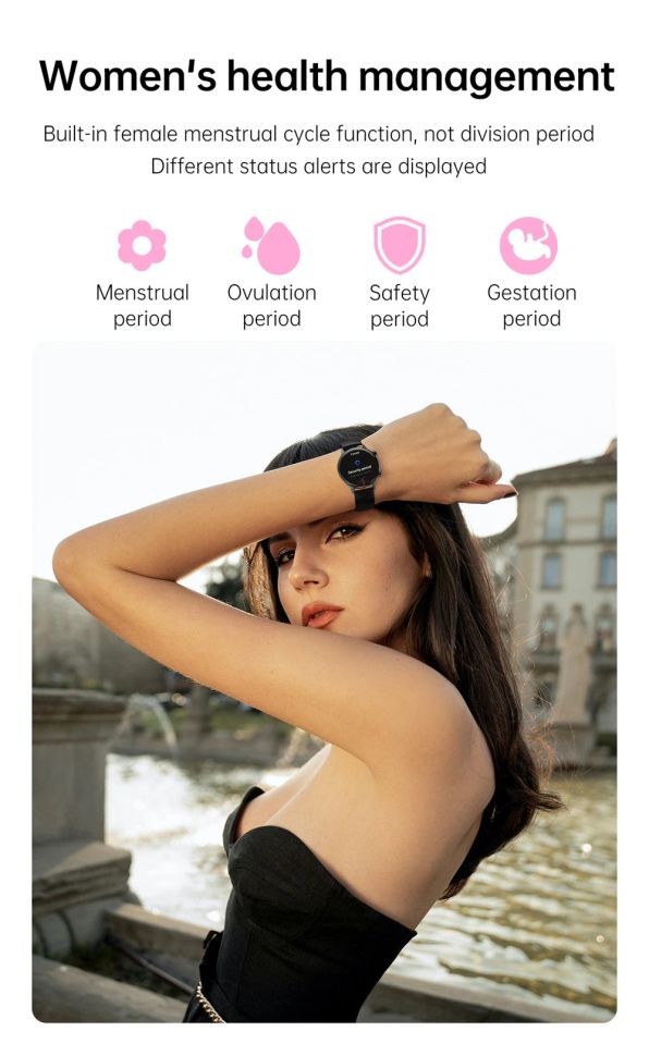 Смарт-годинник Women's Smart Device 8 gold+crema