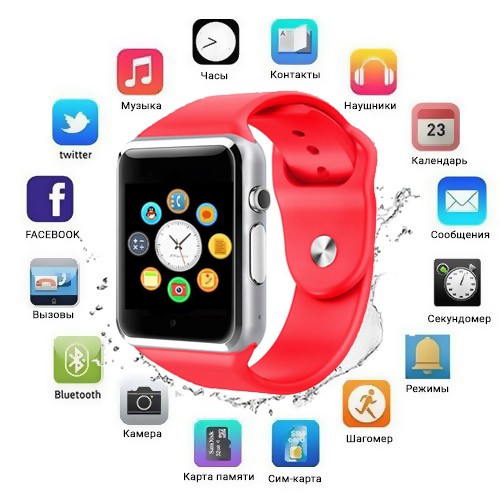 Смарт-годинник Smart Device 1 red