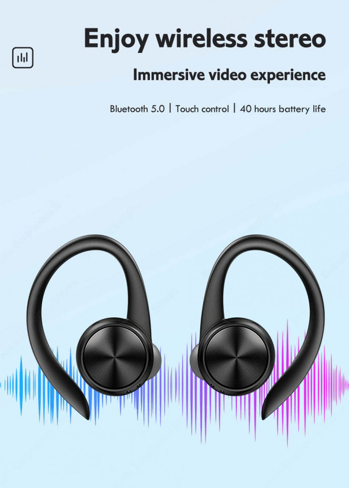 Навушники Bluetooth Air Music 84 Black 