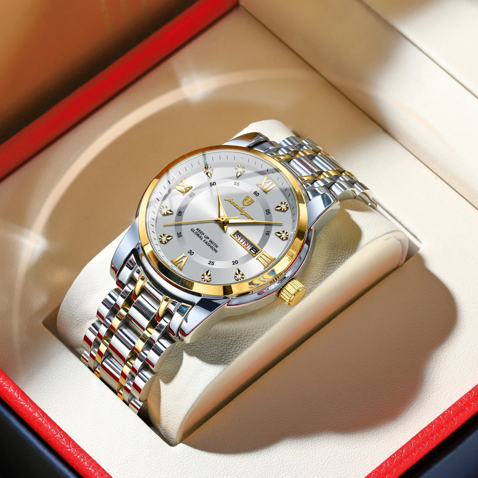 Чоловічий годинник Poedagar silver