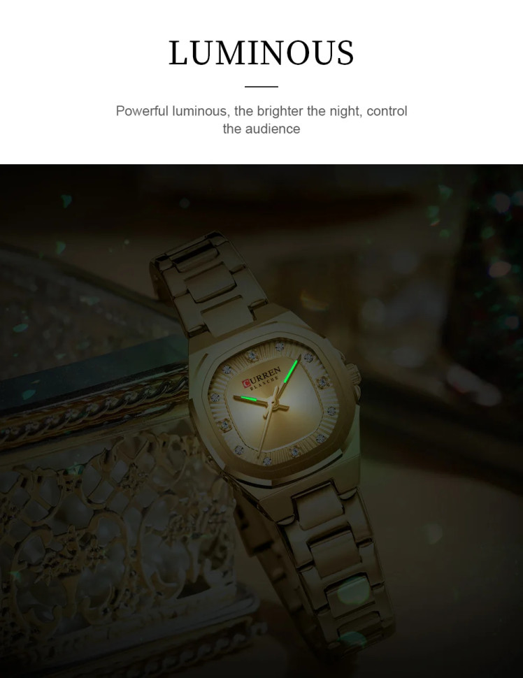 Жіночий годинник CURREN gold