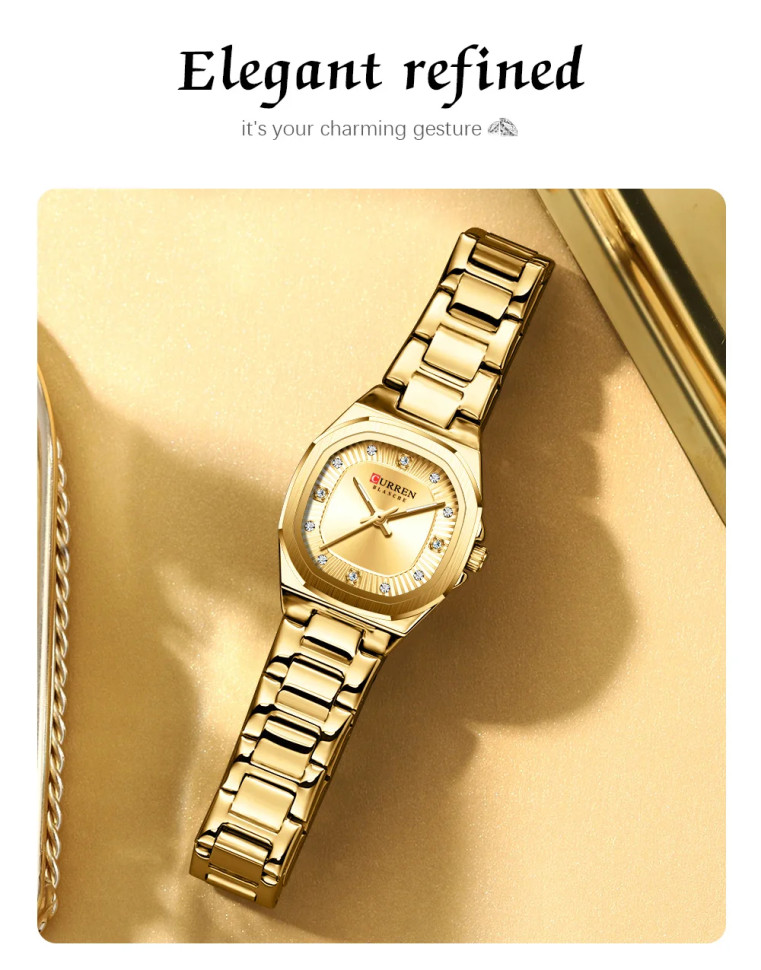 Жіночий годинник CURREN gold