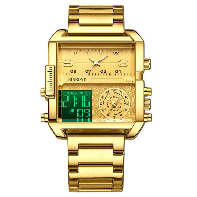 Чоловічий годинник BINBOND gold