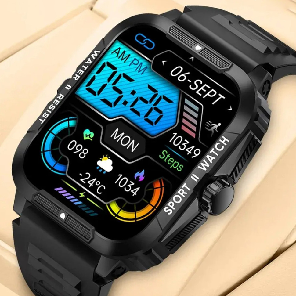 Смарт-годинник протиударний Smart Device 18 black