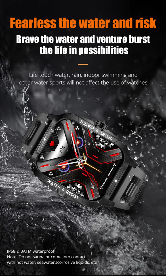 Смарт-годинник протиударний Smart Device 18 black