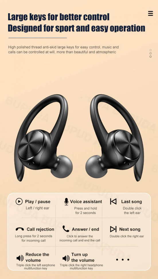Навушники Bluetooth Air Music 85 Black  