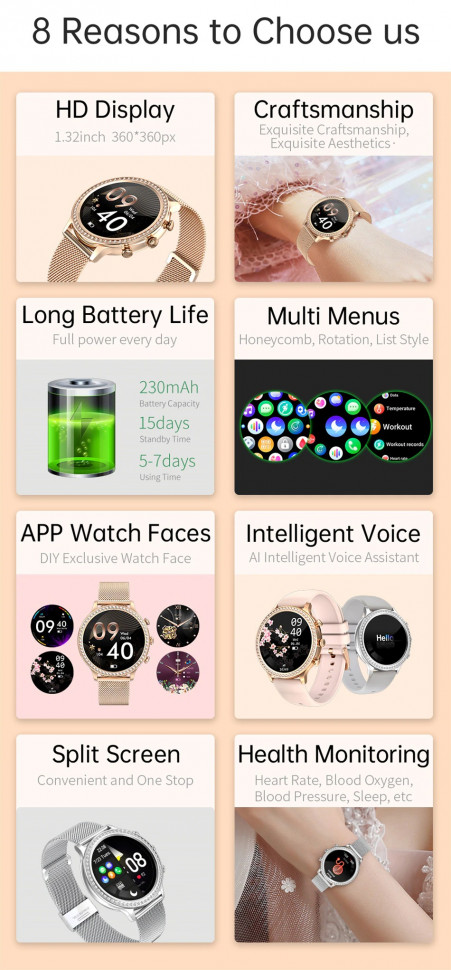 Смарт-годинник Women's Smart Device 3 gray