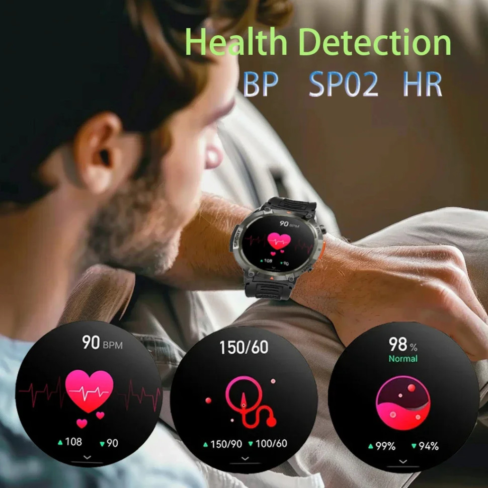 Смарт-годинник протиударний Smart Device 19 black