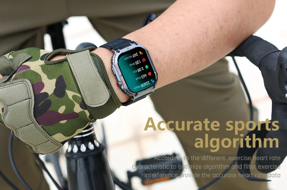 Смарт-годинник протиударний Smart Device 21 black steel, 2 ремінці