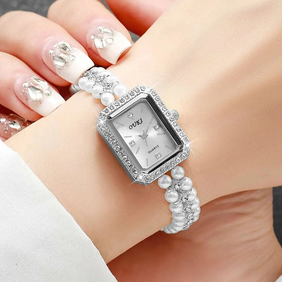 Жіночий годинник OUKI silver 