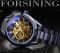 Чоловічий годинник механічний Forsining black