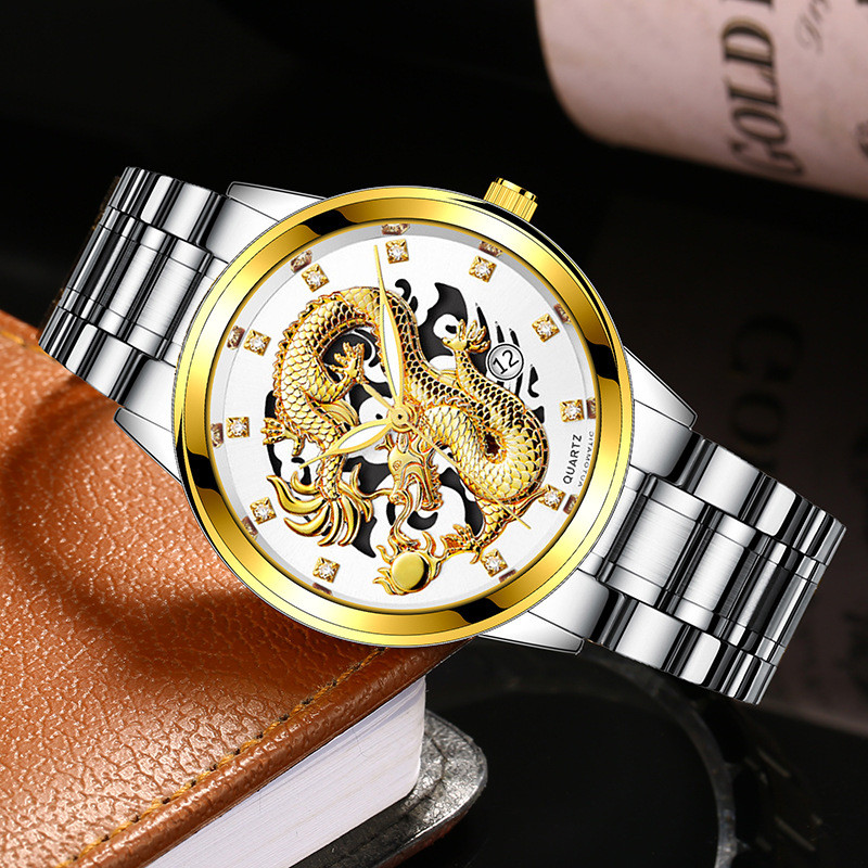 Чоловічий годинник gold+silver №7819 