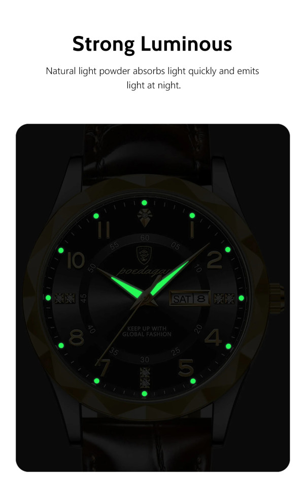 Чоловічий годинник Poedagar black
