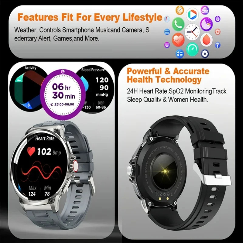 Смарт-годинник Smart Device 23 black steel, 2 ремінці