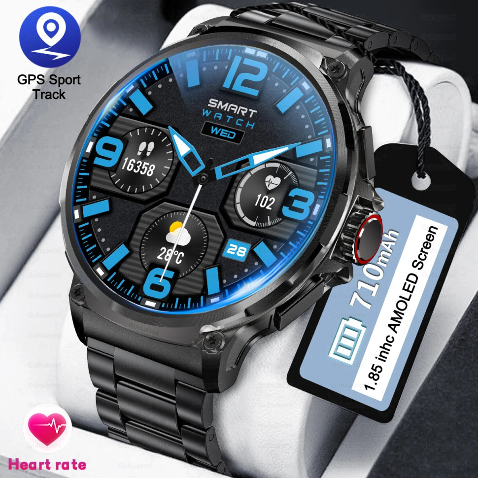 Смарт-годинник Smart Device 23 black steel, 2 ремінці