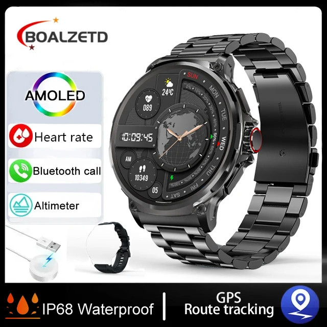 Смарт-годинник Smart Device 23 black steel, 2 ремінці