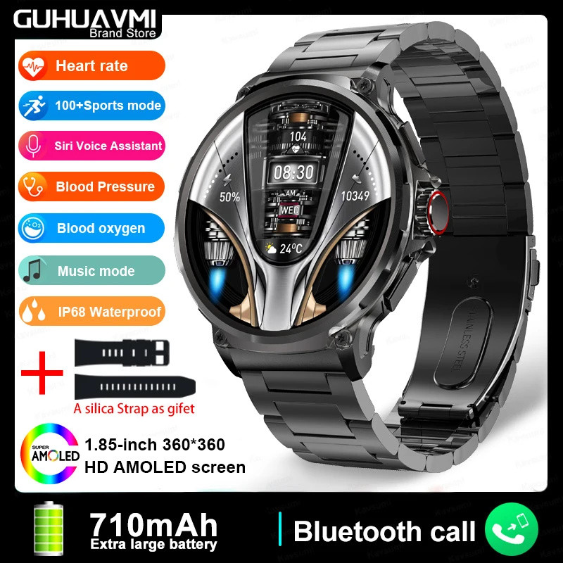 Смарт-годинник Smart Device 23 black steel, 2 ремінці