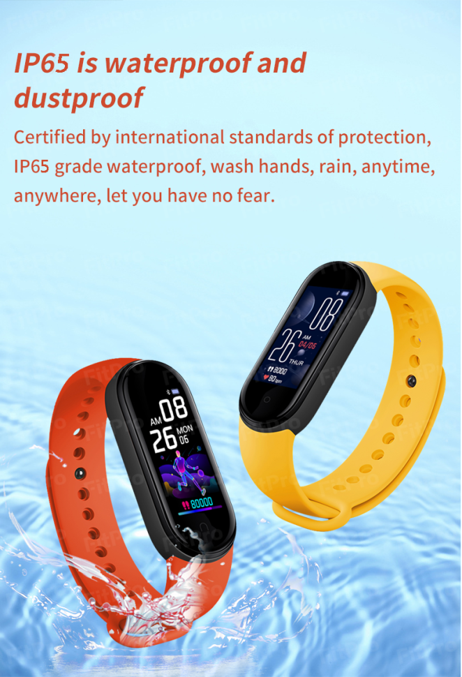 Фітнес-браслет 5 red