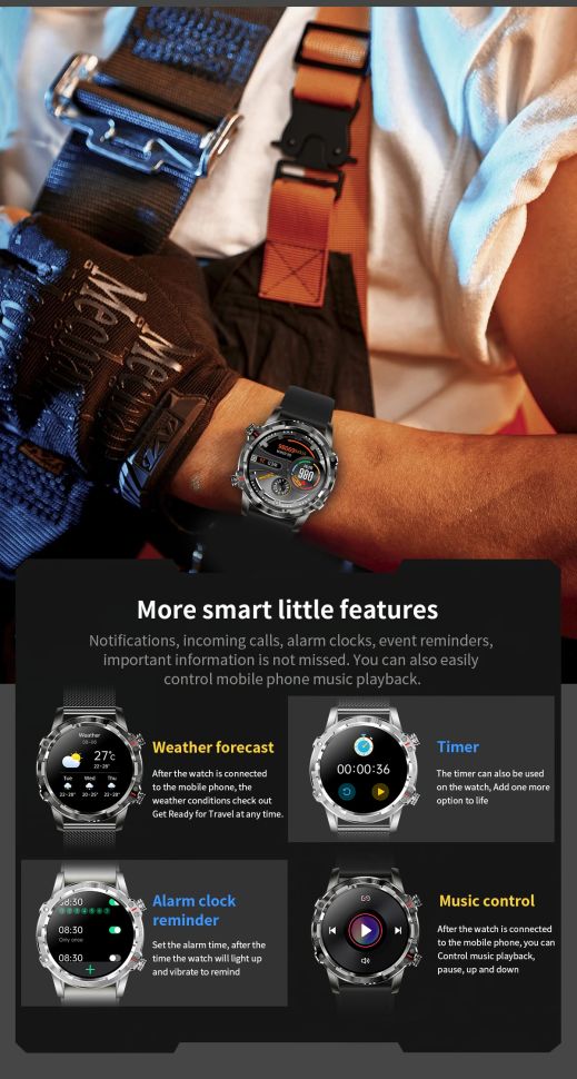 Смарт-годинник Smart Device 99 silver steel