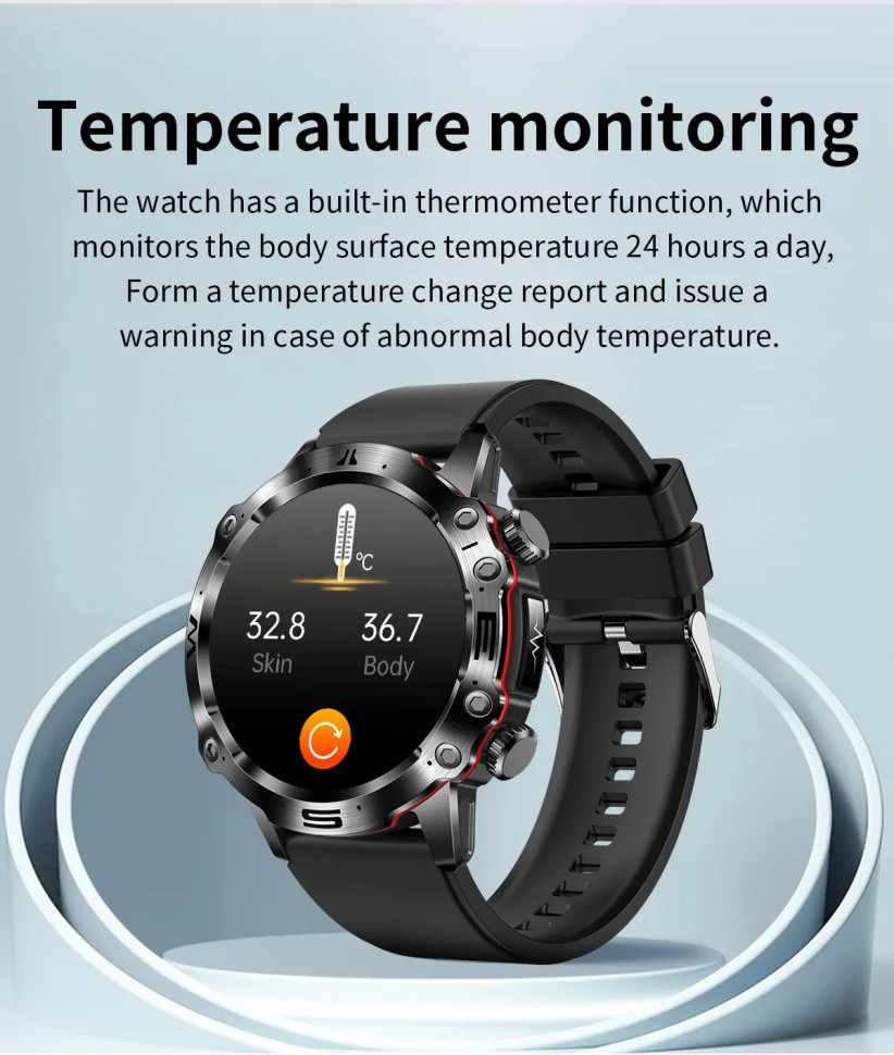 Смарт-годинник протиударний Smart Device 24 black 