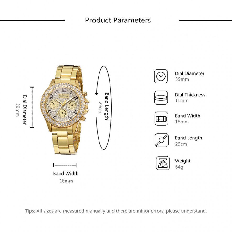 Жіночий годинник GENEVA gold