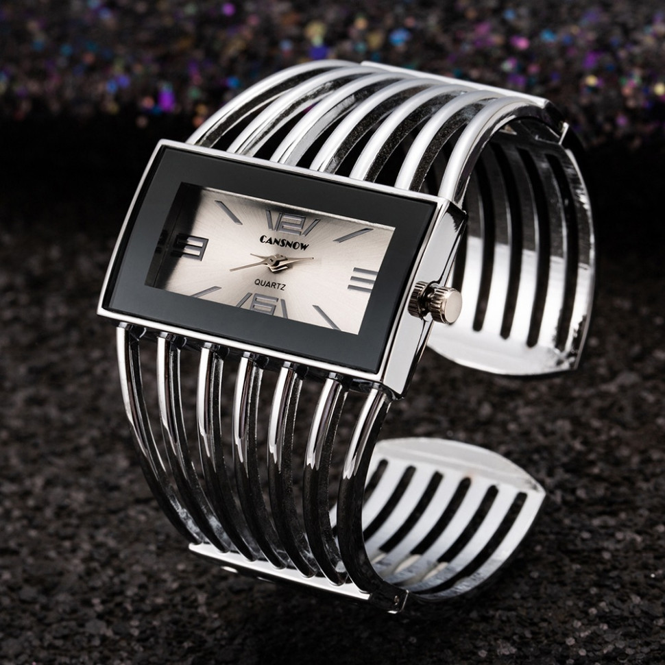 Жіночий годинник CANSNOW silver
