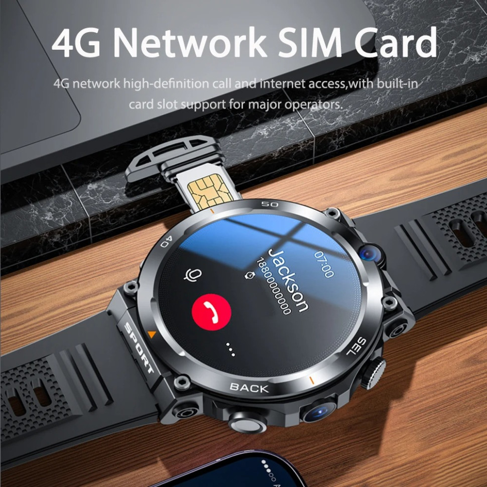 Смарт-годинник SIM-карта | Google Play | Wi-Fi | 16 ГБ | 4G | GPS
