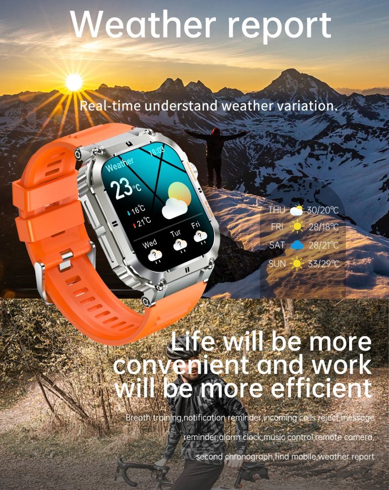 Смарт-годинник протиударний Smart Device 21 silver, 2 ремінці