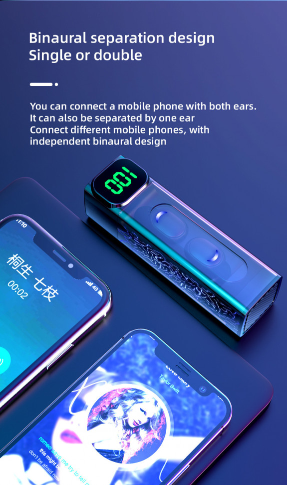 Навушники Bluetooth Air Music 93 black  