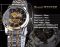 Чоловічий годинник механічний WINNER silver+gold+black