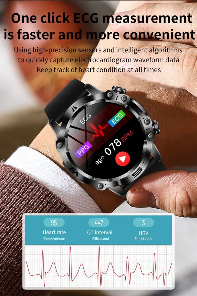 Смарт-годинник протиударний Smart Device 24 black silicon