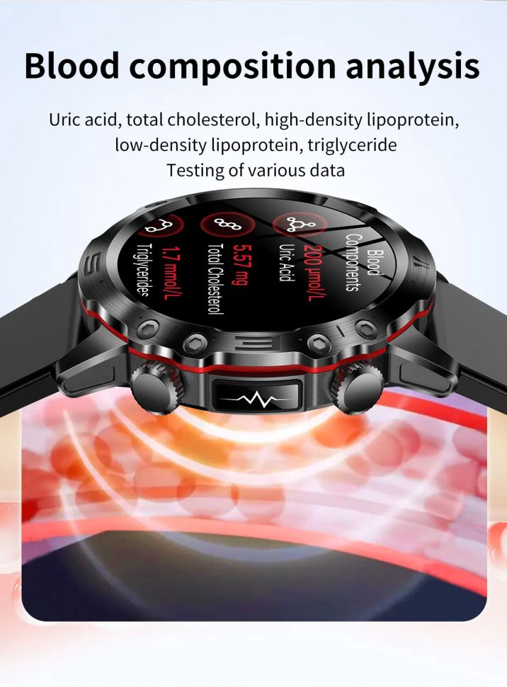 Смарт-годинник протиударний Smart Device 24 black silicon