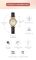 Жіночий годинник Open Popular Key gold + black
