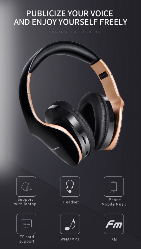 Навушники Bluetooth Air Music Bass 30 white+pink