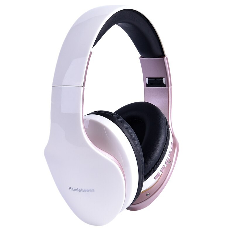 Навушники Bluetooth Air Music Bass 30 white+pink