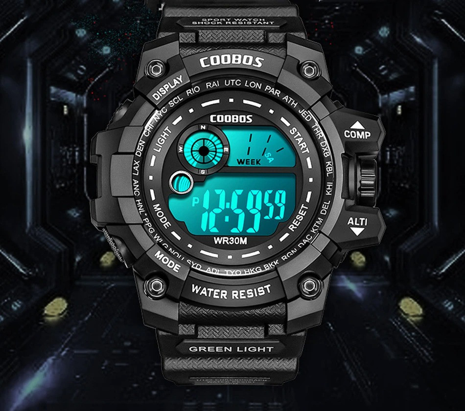 Чоловічий годинник COOBOS black