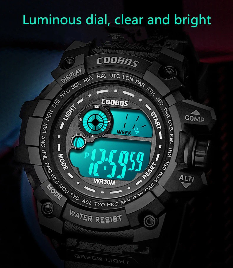 Чоловічий годинник COOBOS black