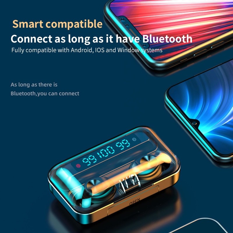 Навушники Bluetooth Air Music + Power Bank 11 Black 