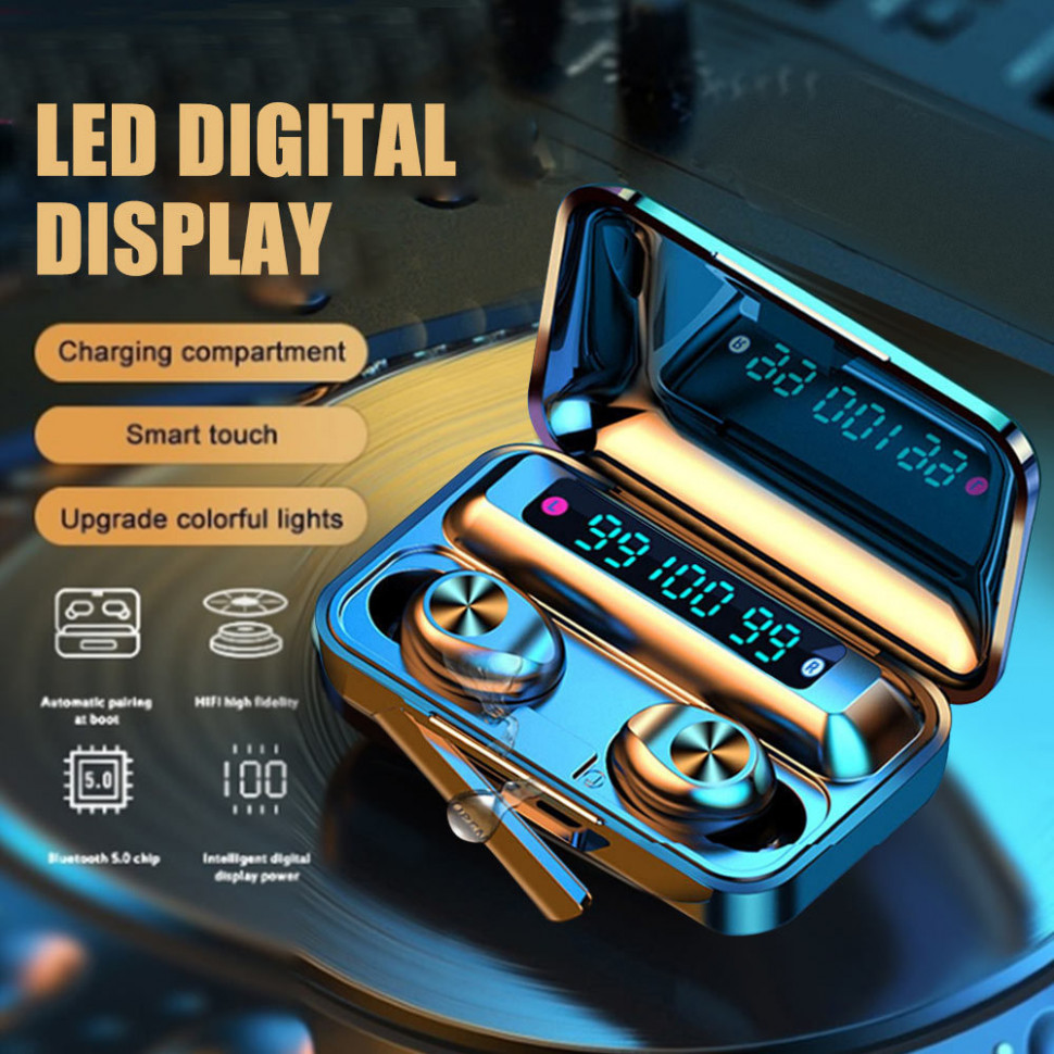 Навушники Bluetooth Air Music + Power Bank 11 Black 