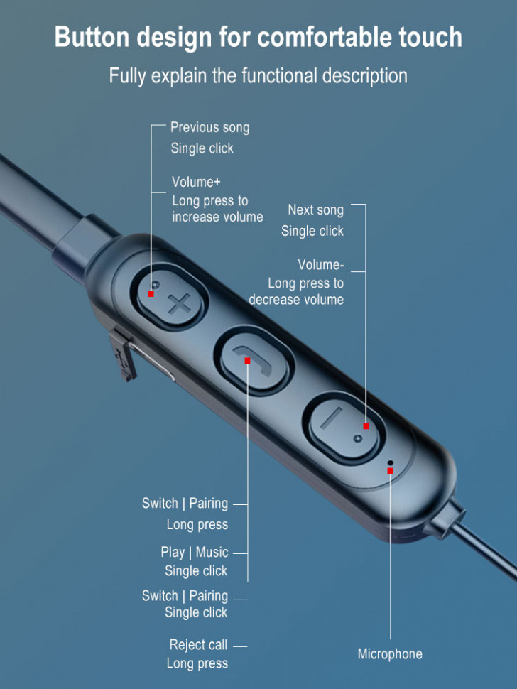 Навушники Bluetooth Air Music 96 black 