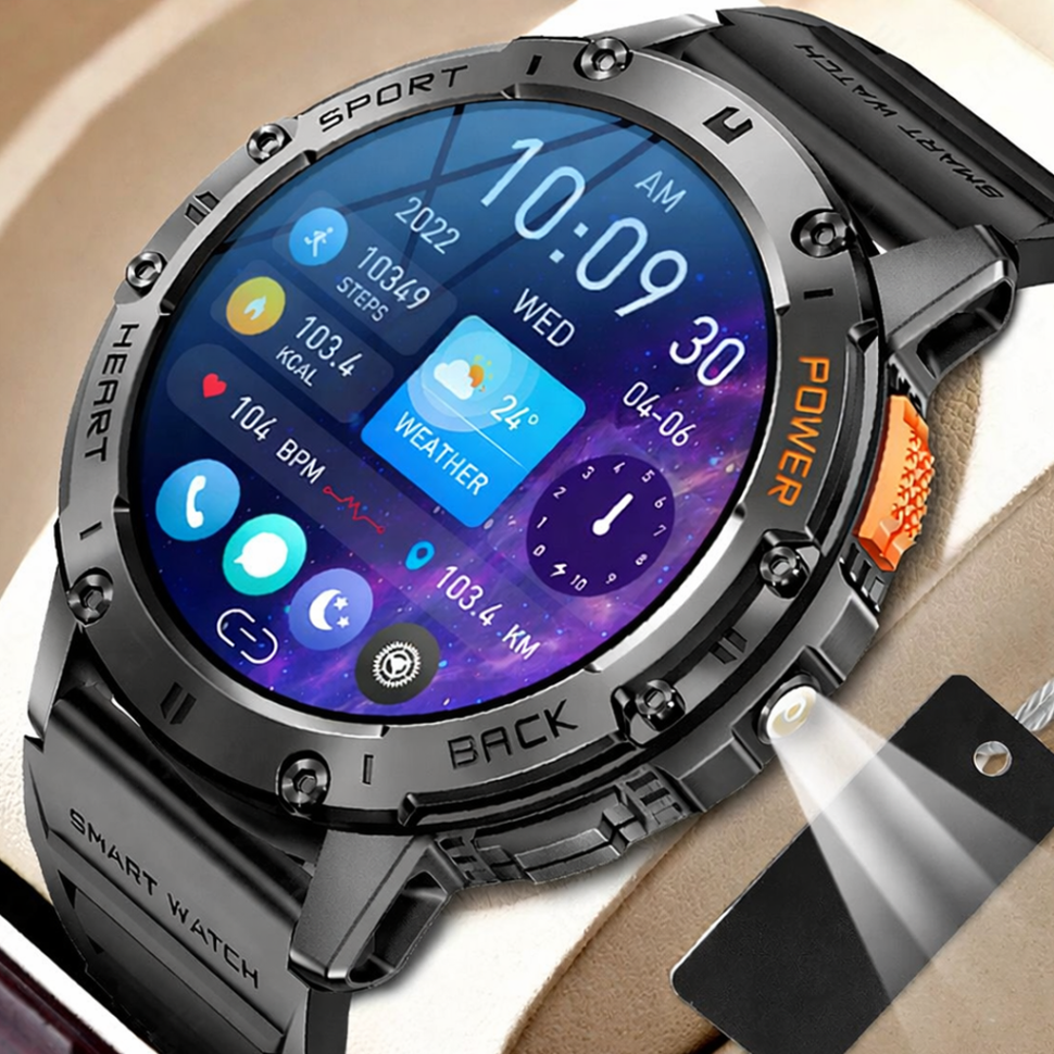 Смарт-годинник протиударний Smart Device 25 black silicon