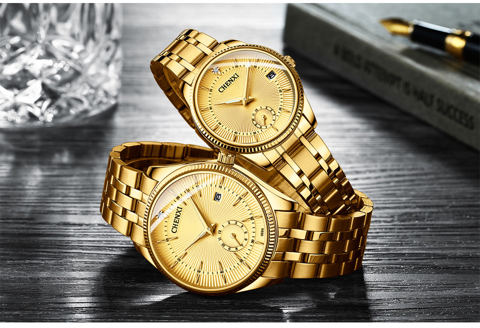 Чоловічий годинник Chenxi gold