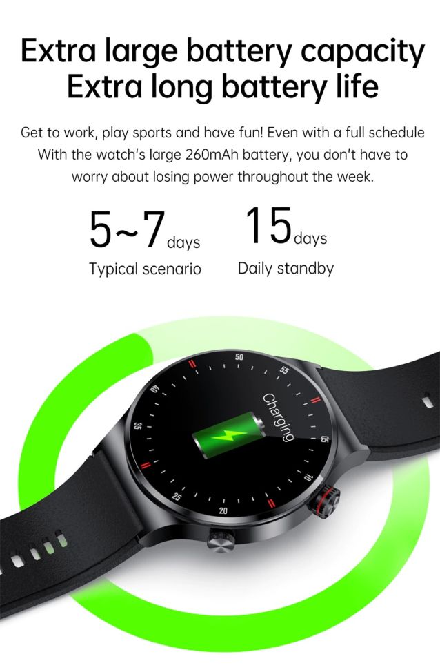 Смарт-годинник Smart Device 95 silver steel, 2 ремінці